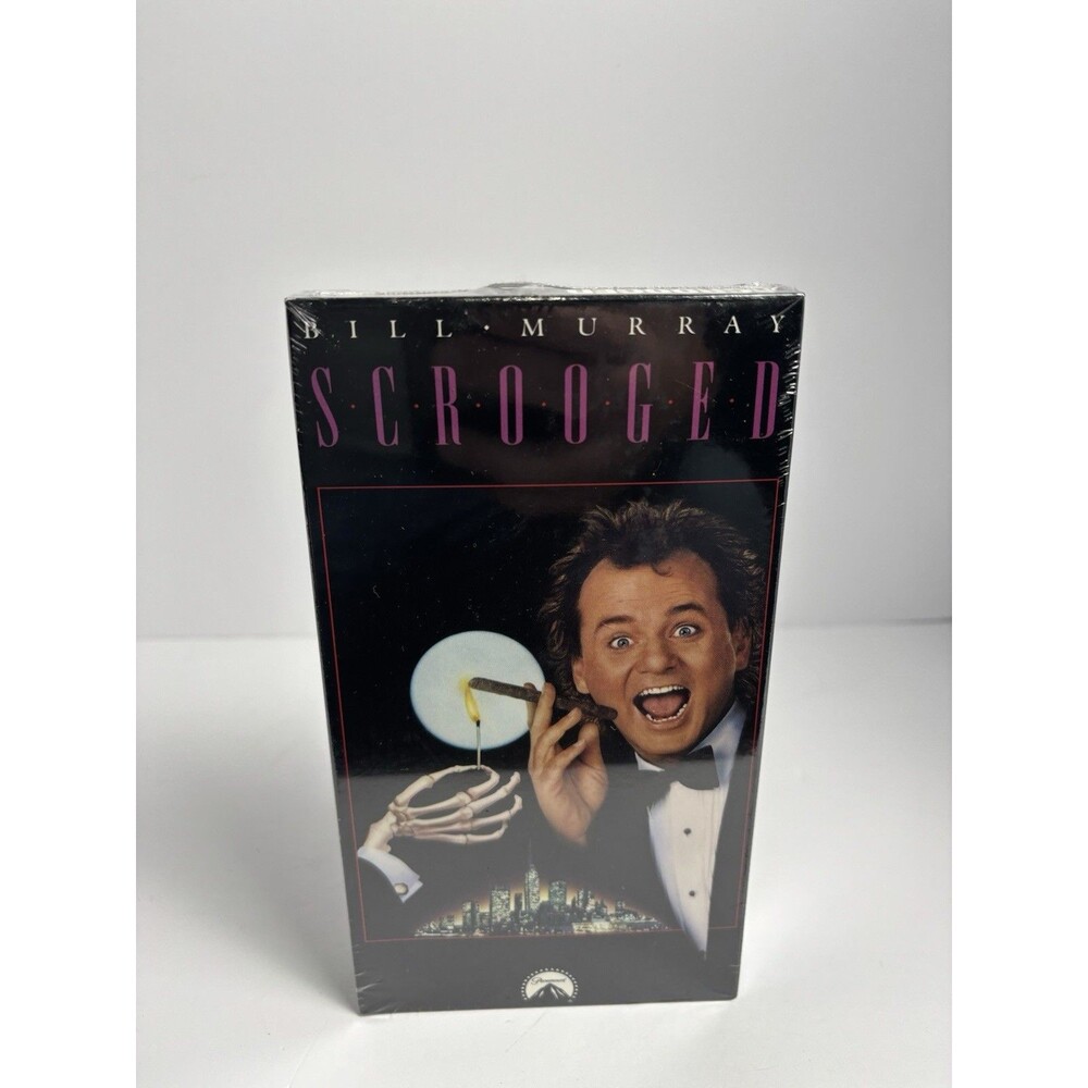 Scrooged VHS Cassette Tape Christmas Bill Murray Sealed Read Below